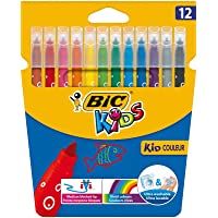 BIC Kids Kid Couleur rotuladores punta media - colores Surtidos- Blíster de 12 unidades